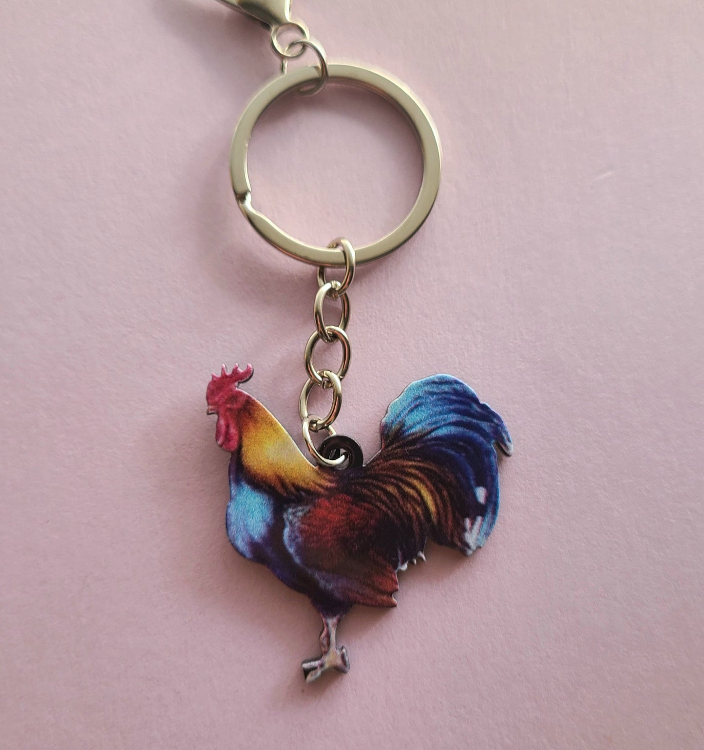 Rooster Keychain