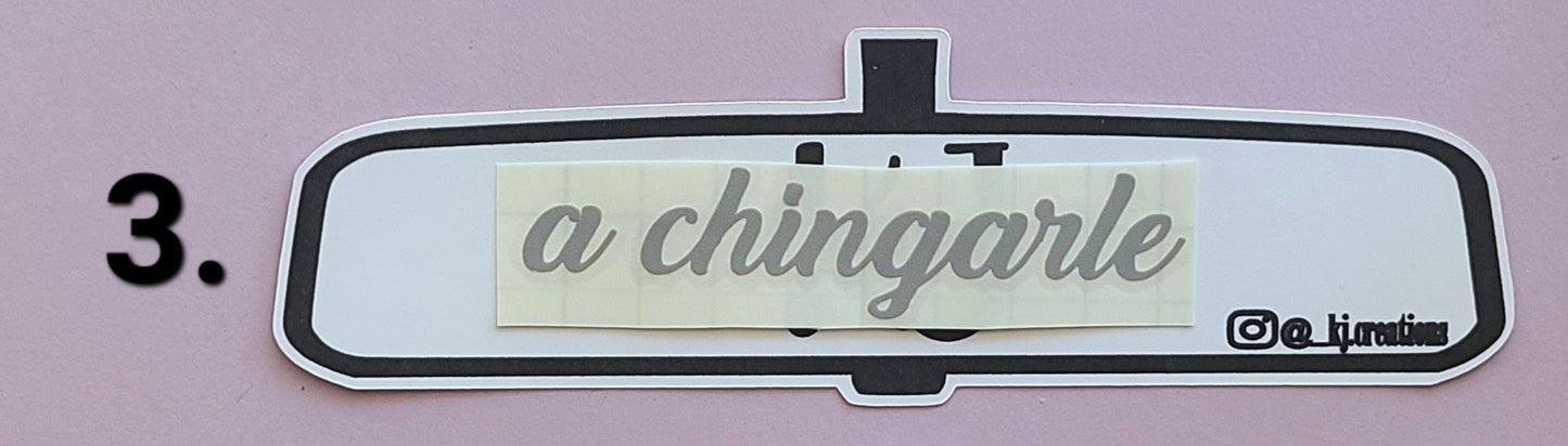 Car Mirror Decals
