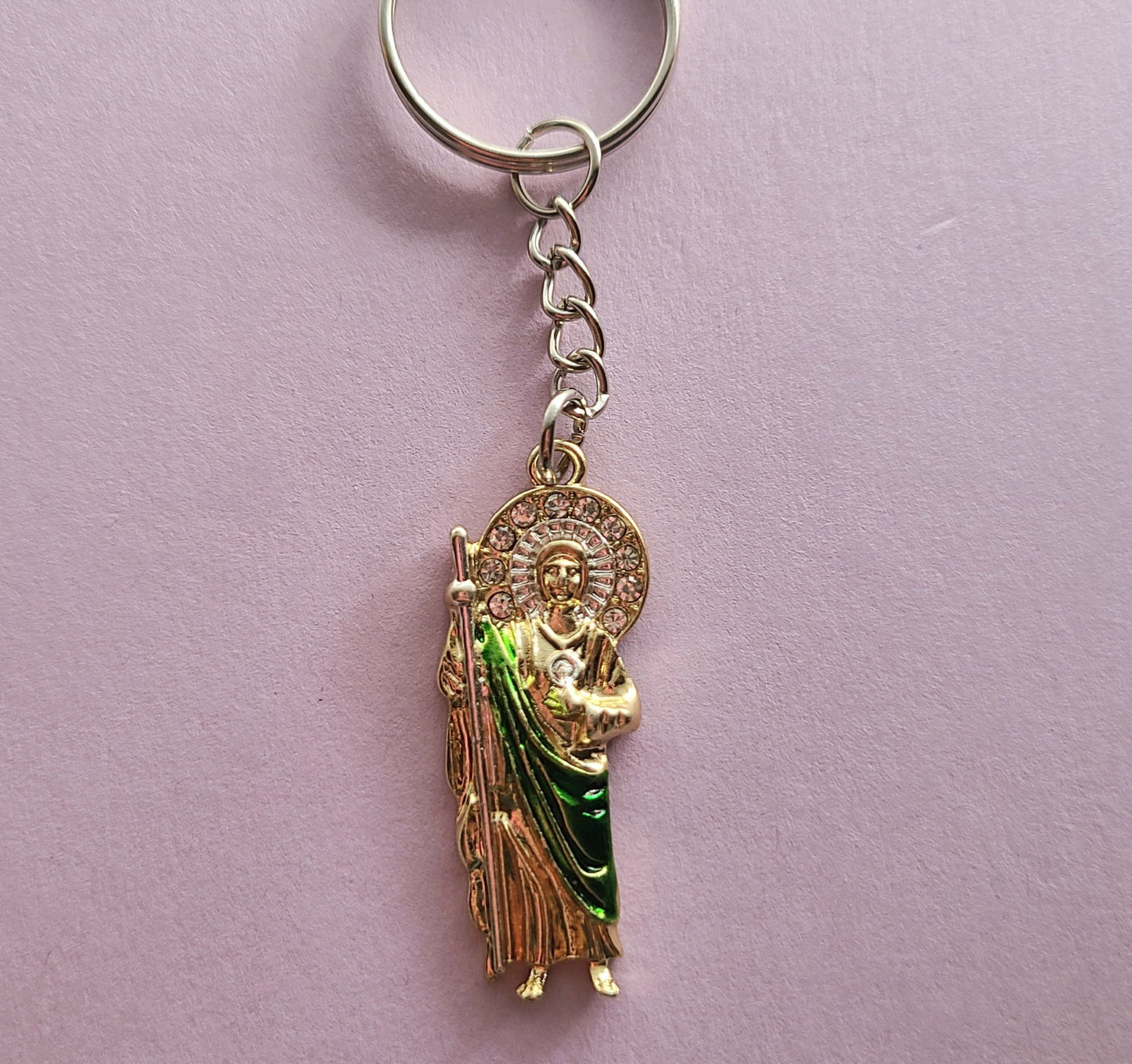 San Judas Keychain Charm