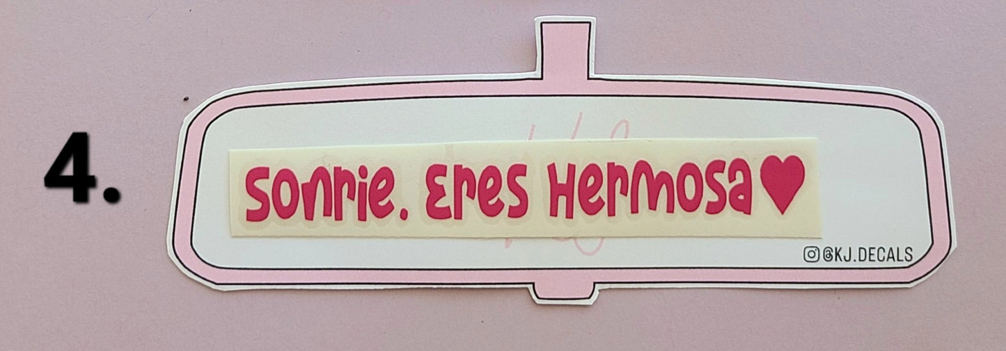 Car Mirror Decals