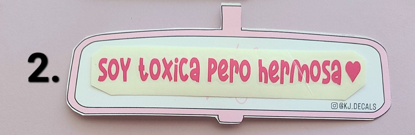 Car Mirror Decals