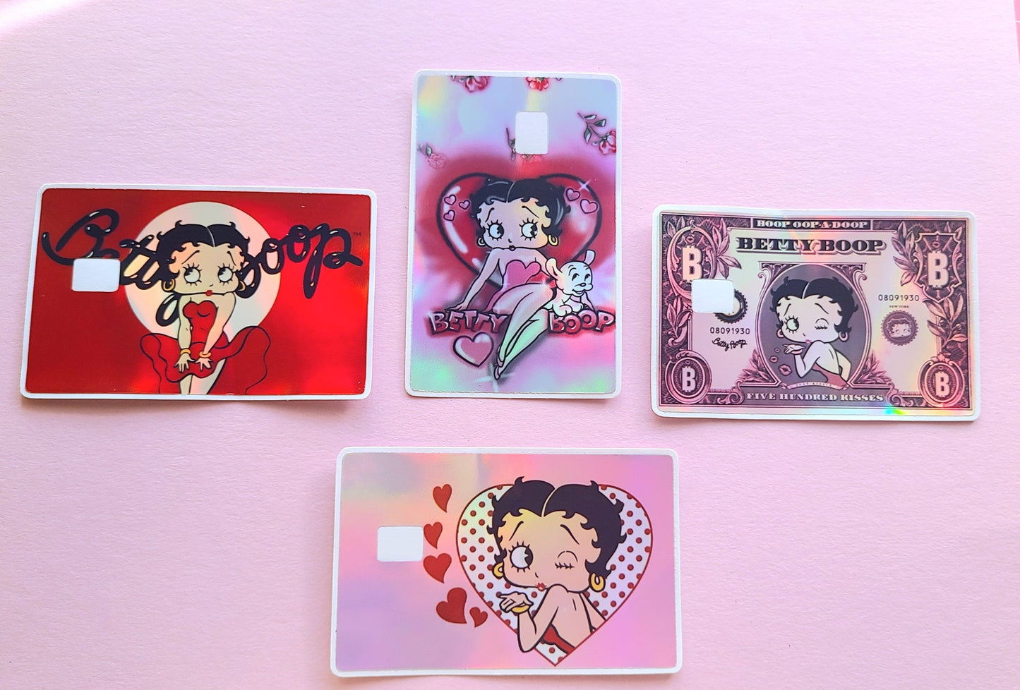 Holographic Betty Boop Card Skins
