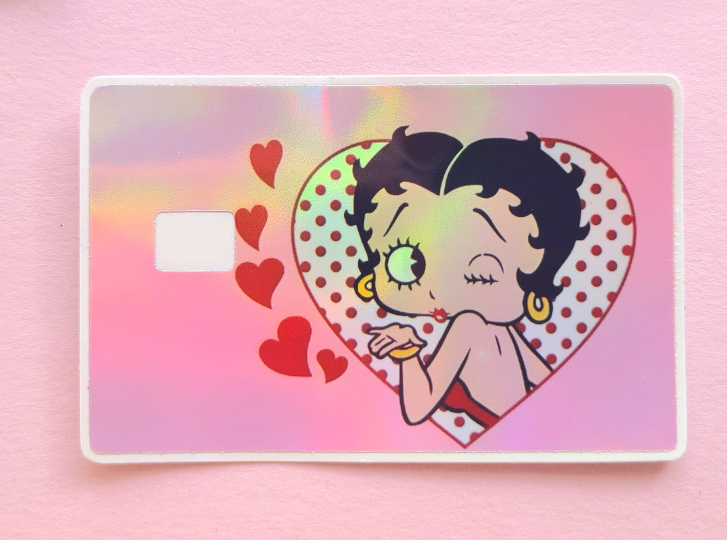 Holographic Betty Boop Card Skins