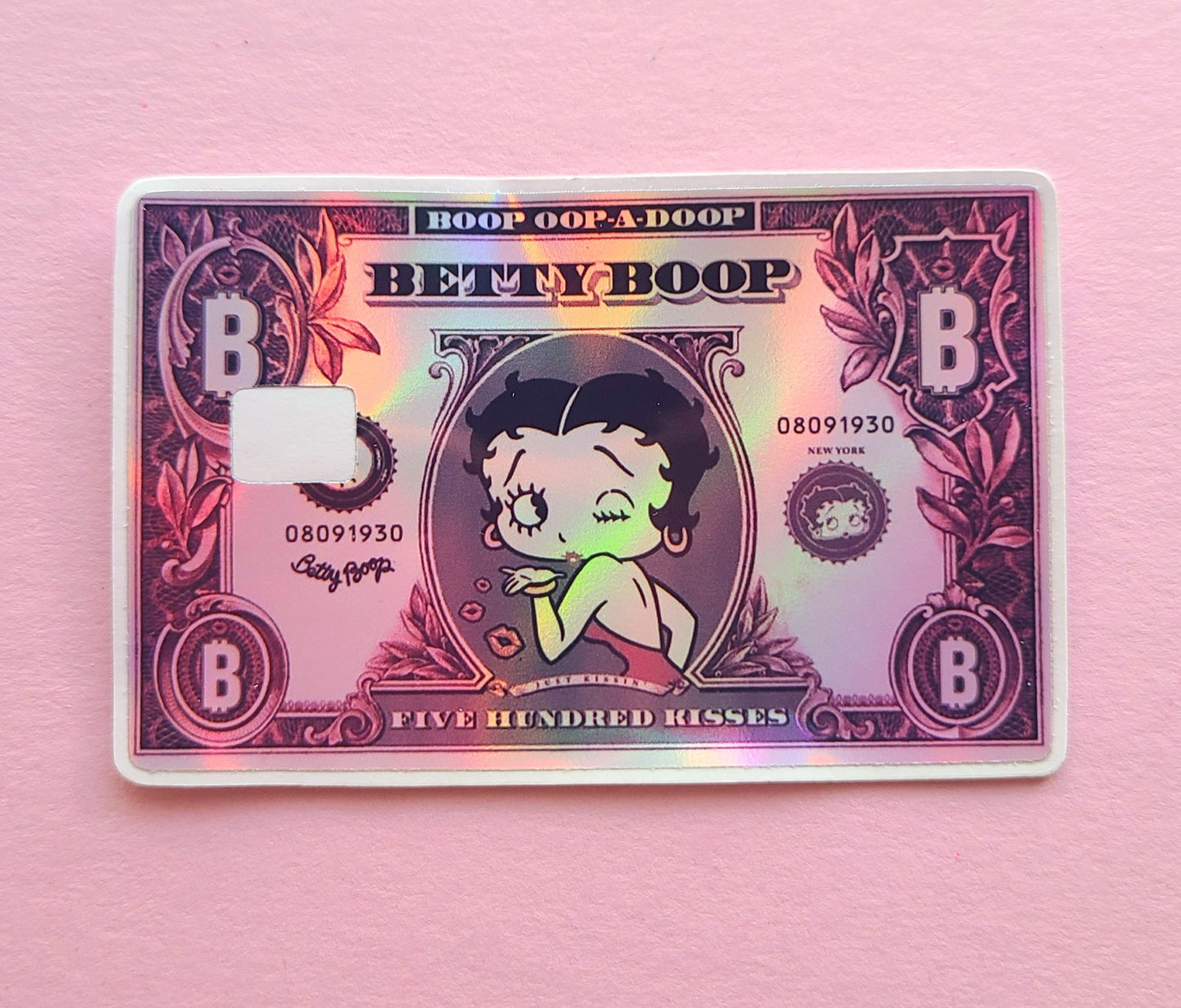Holographic Betty Boop Card Skins