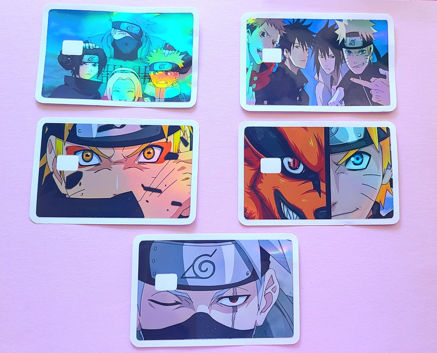 Holographic Naruto Card Skins