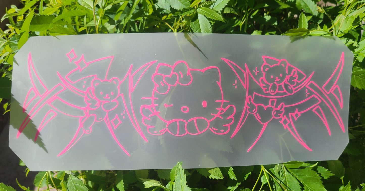 HOT PINK Sanrio Car Decals