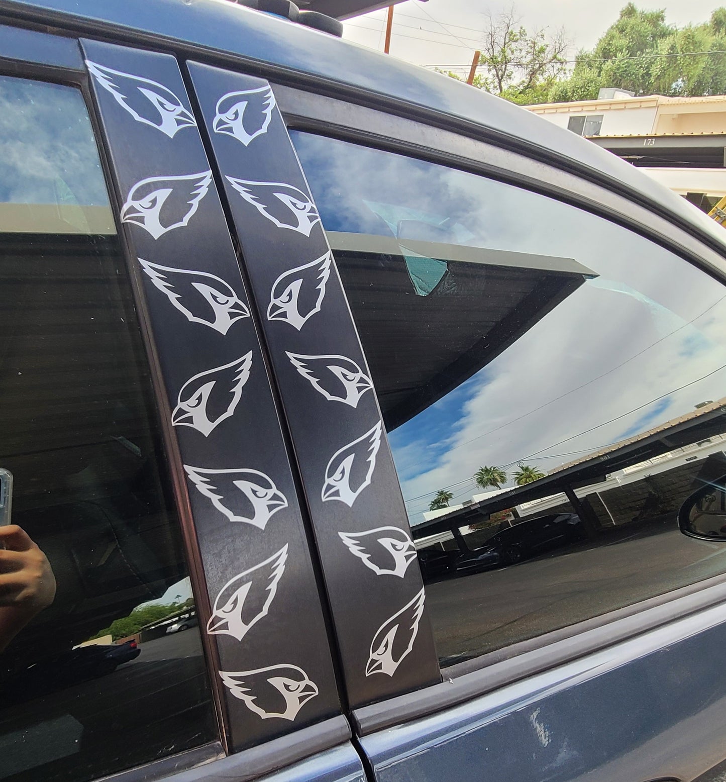 Cardinals Door Pillar Decal