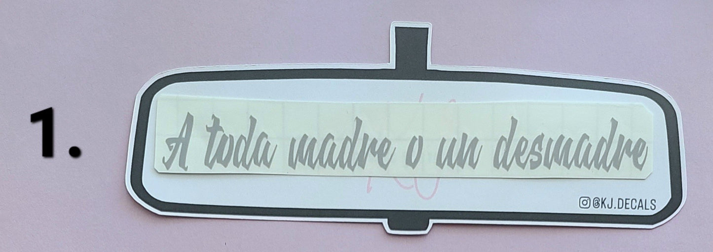 Car Mirror Decals