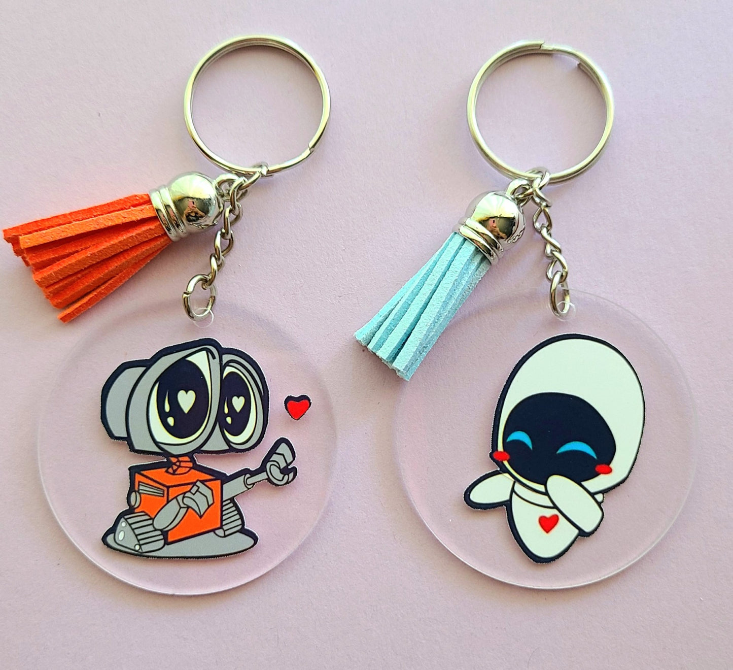 Wall-e and Eve Keychains