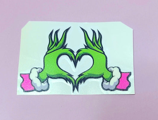 Heart Grinch Hands