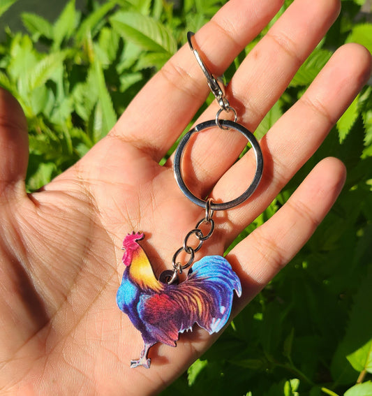 Rooster Keychain