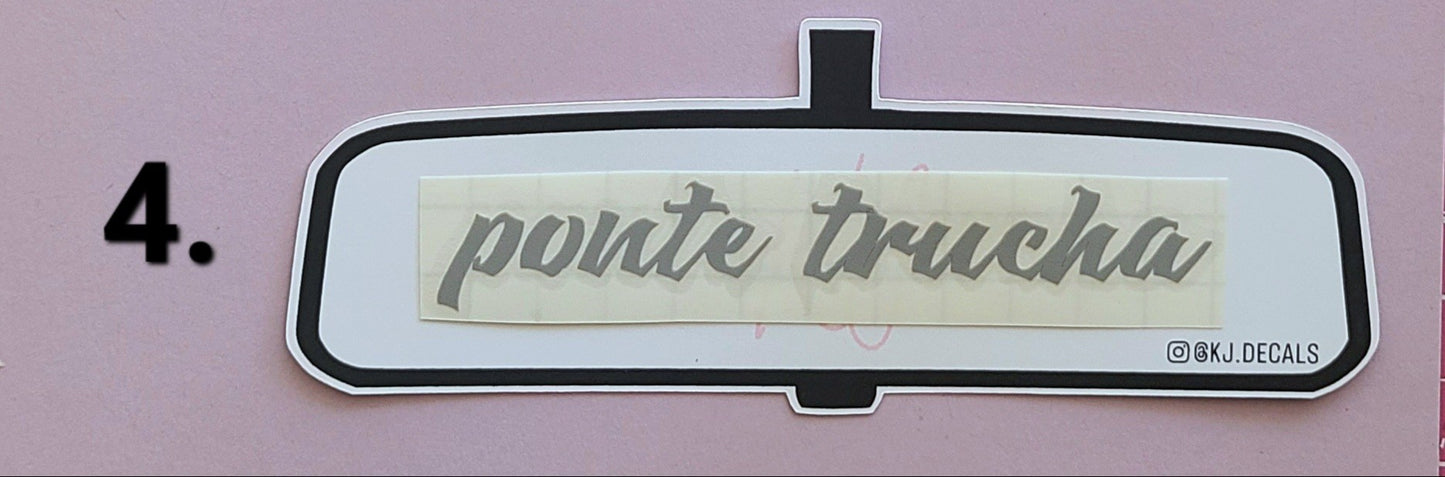 Car Mirror Decals