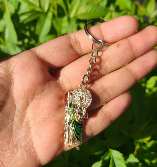 San Judas Keychain Charm