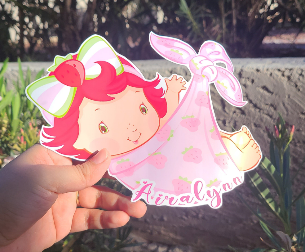 Strawberry Shortcake Baby Shower Stickers