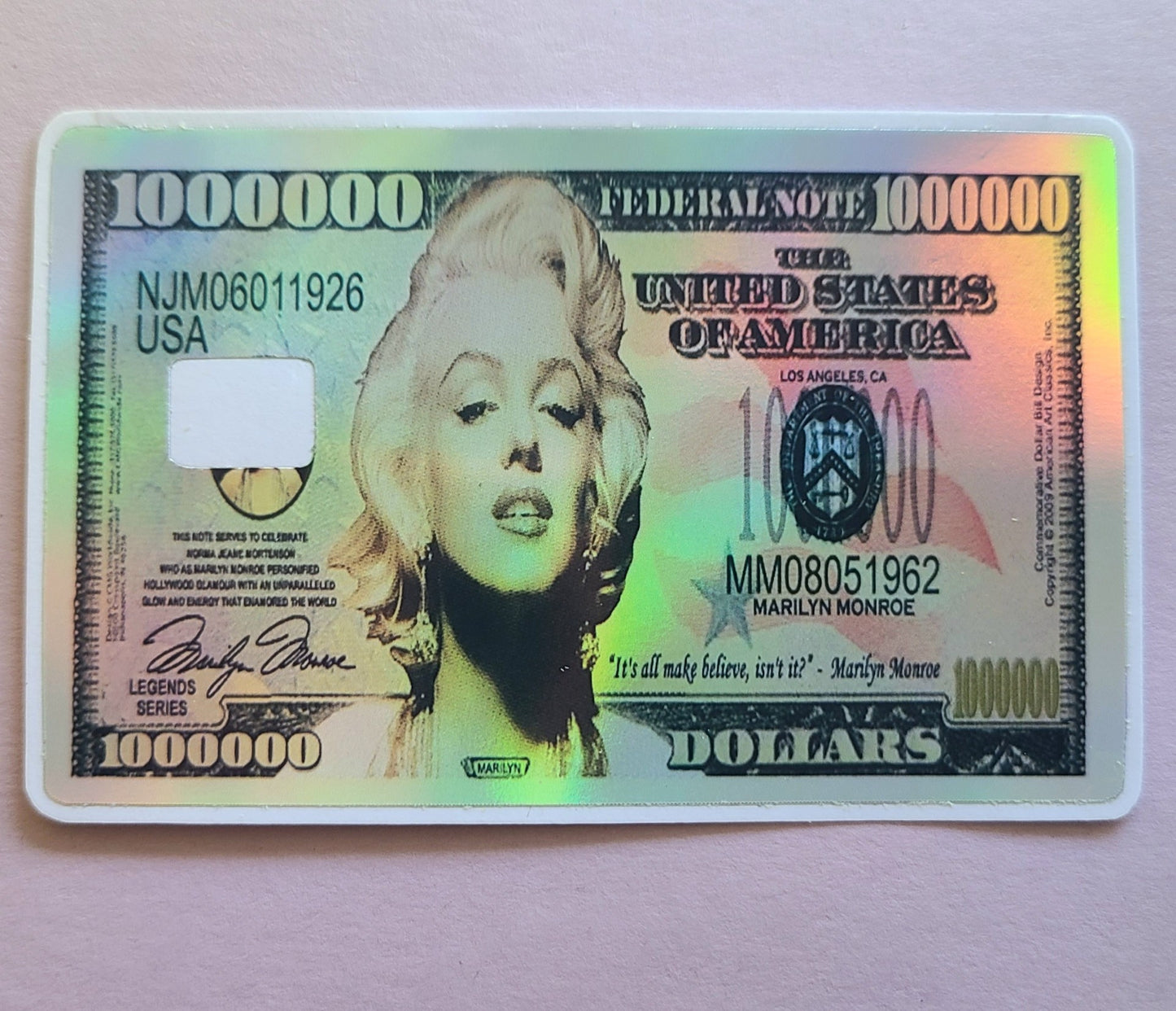 Holographic Money Designs Card Skins